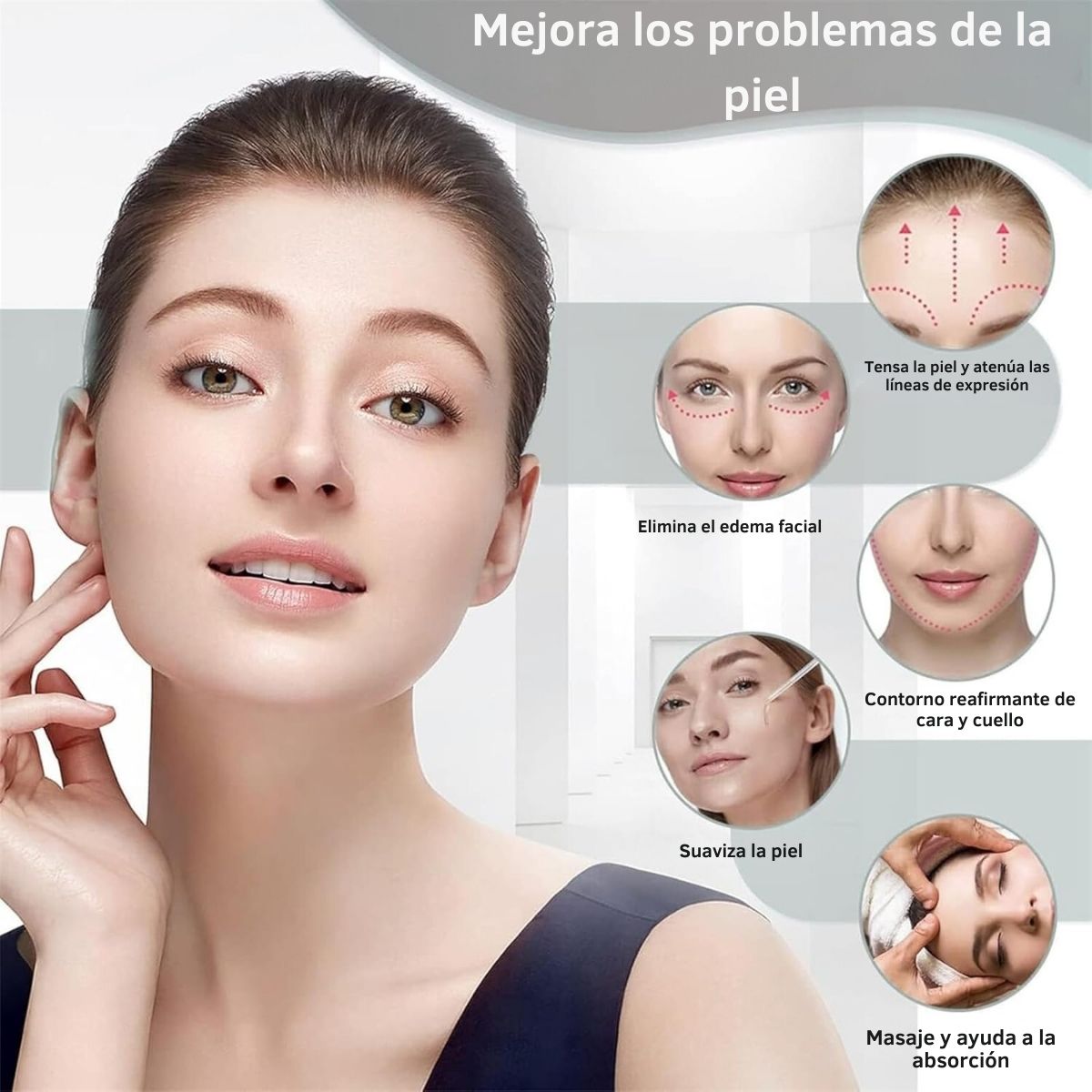 SkinLift™ - Masajeador Facial de Micro Corriente